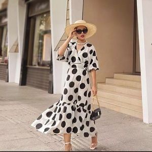 H&M Dotted / Polka Dot Dress (H&M Conscious)